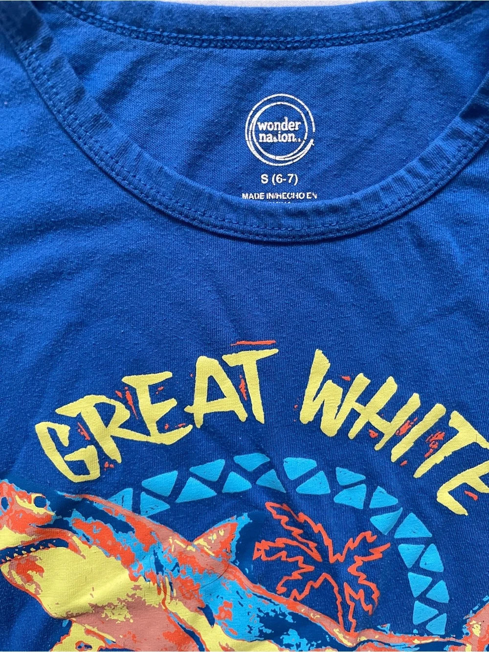 Kids Matching Set Ocean Themed Swimming Shirt & Shorts | Boys Small (6/7)